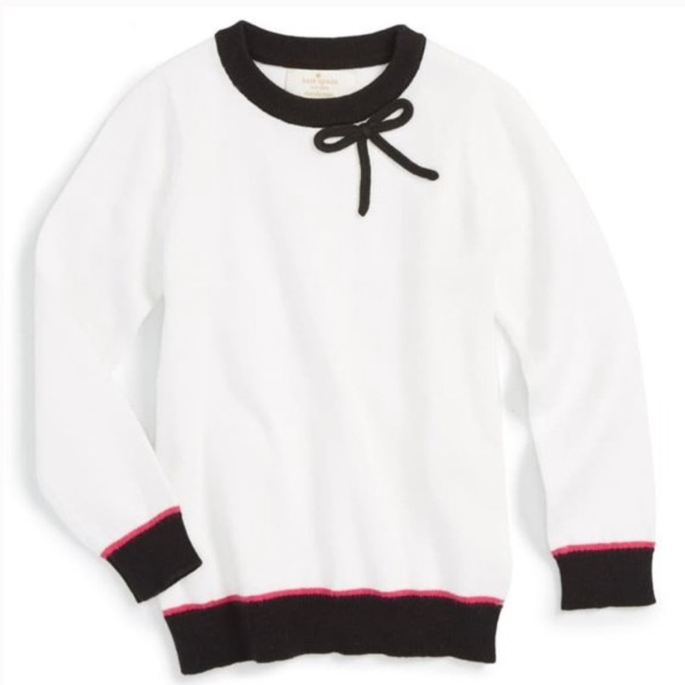 Kate Spade Girl’s White Sweater-Size XL